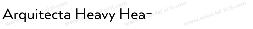 Arquitecta Heavy Hea字体转换